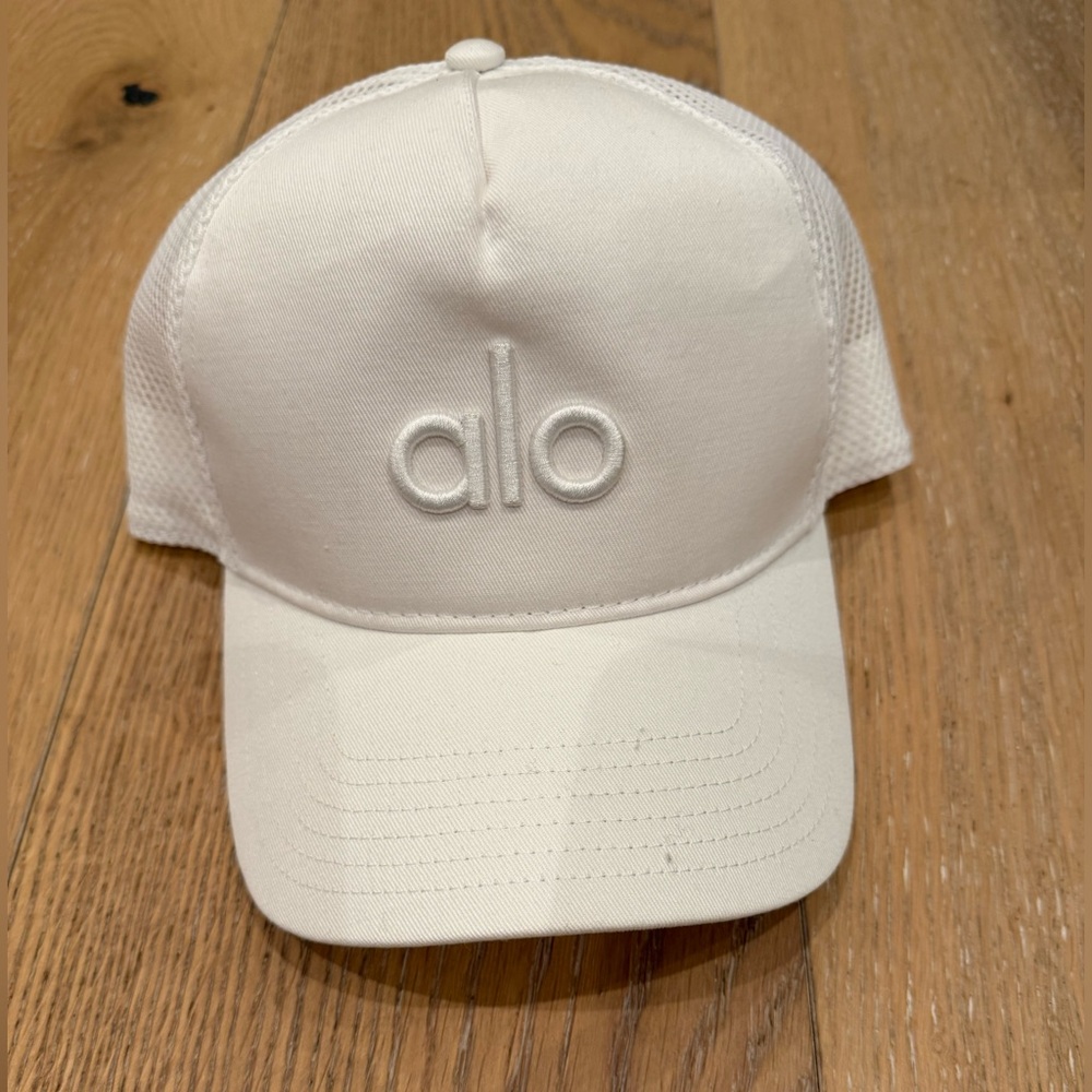 Alo White Trucker Hat